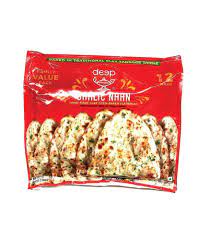 Deep garlic naan family pack 900g